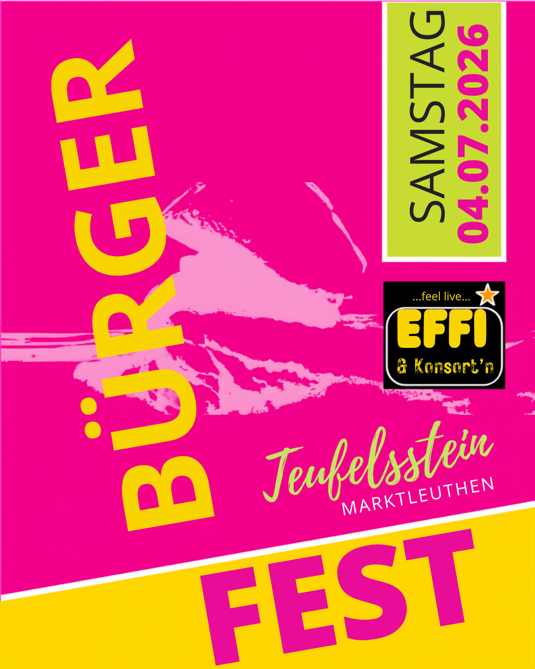 Plakat zum Bürgerfest
